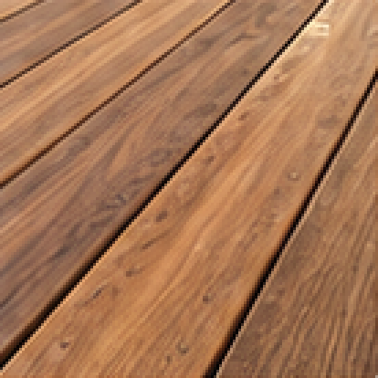 Natural timber decking boards