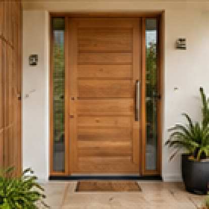 Modern timber door