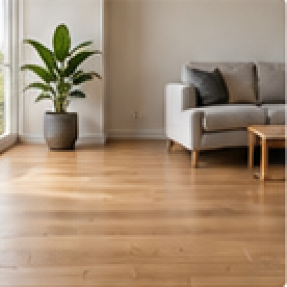 Timber flooring in a bright room