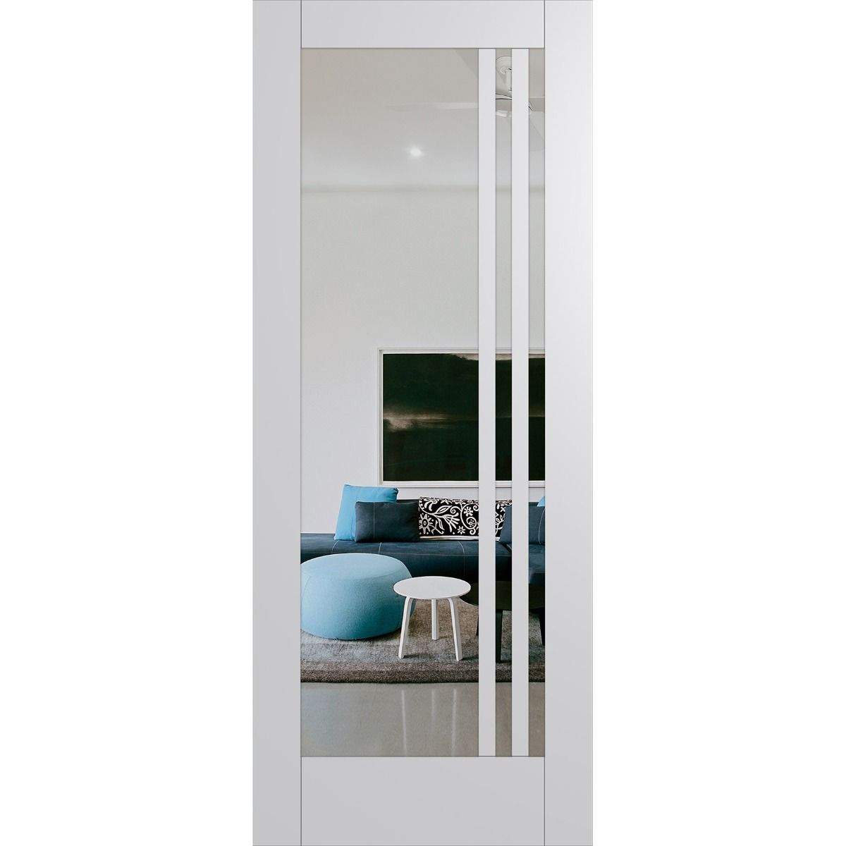 View 2 of 2040mm Hume Internal Door Hampton HAM16 MDF Inlay