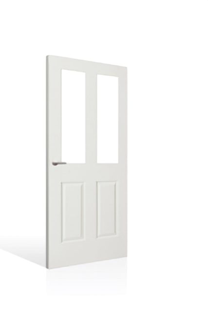 Corinthian Impressions STAG Honeycomb Woodgrain Primed Glazed Interior Door
