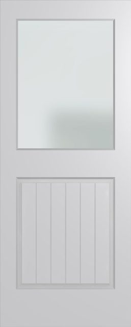 Hume Glass Opening XF8 Entrance Door, Solid HMR MDF Core