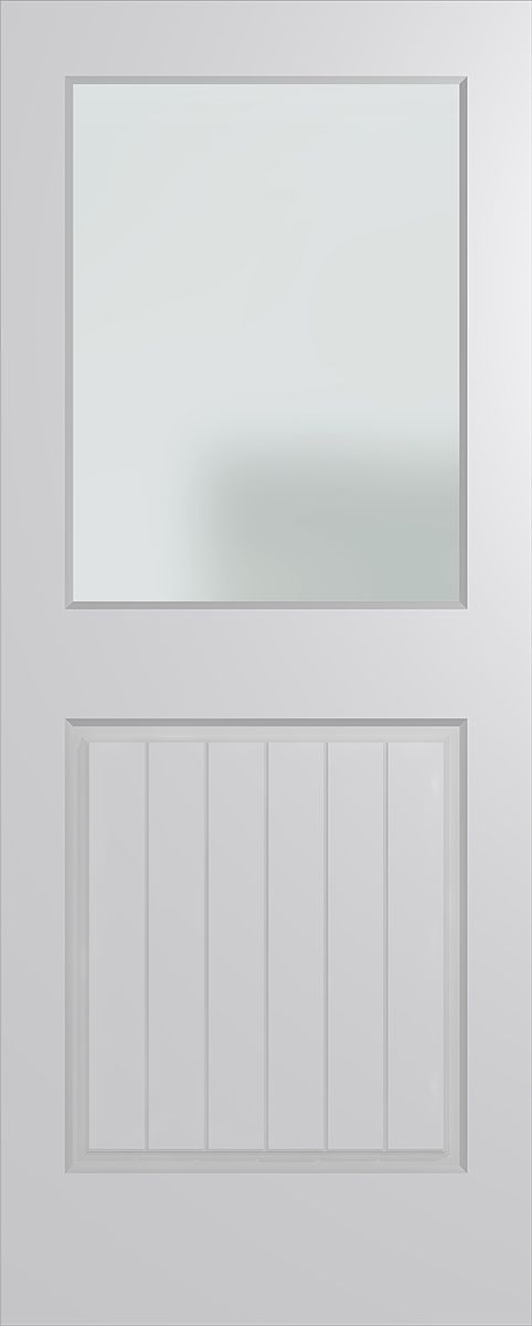 Hume Glass Opening XF8 Entrance Door, Solid HMR MDF Core