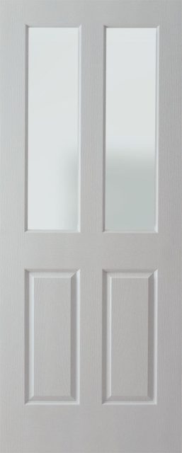 Hume Oakfield Glazed OAK-G Woodgrain Moulded Panel Internal Door