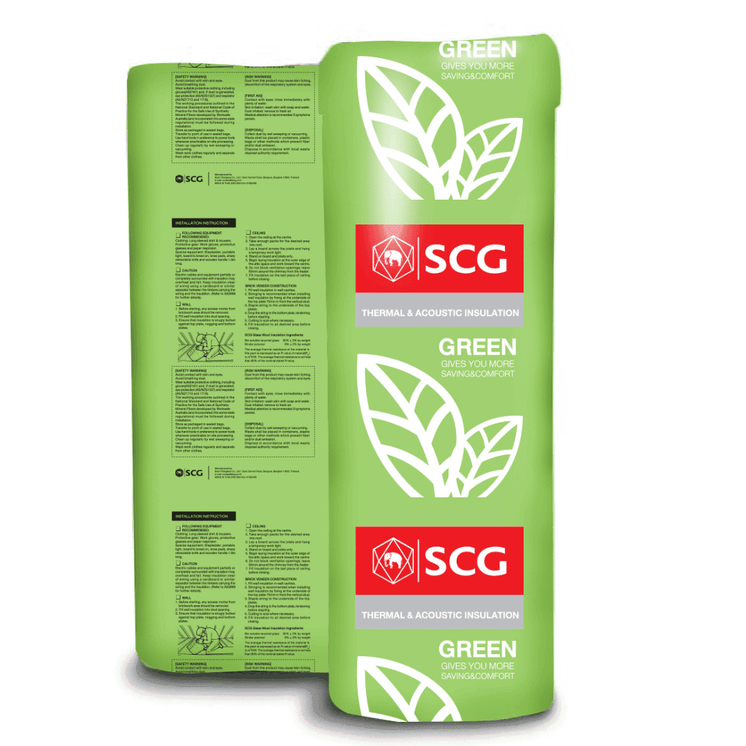 R3.5 SCG Green Ceiling Insulation Batts - 16 pieces